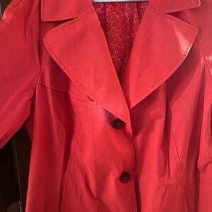 DKNY Bold Red Coat